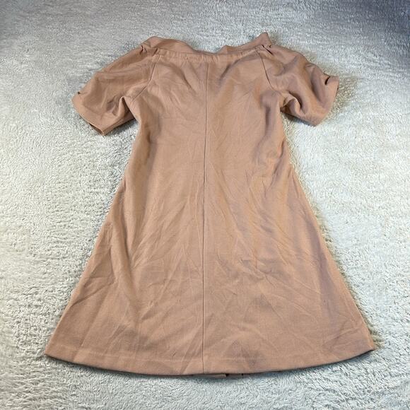 Cynthia Laird Cherry dusty pink coat dress, size 32 or small - Picture 2 of 9